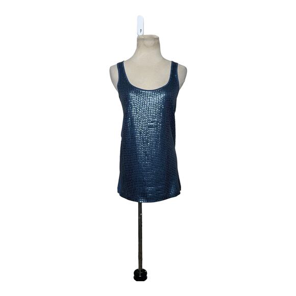 J. Crew blue sequins tank top size XS - Picture 10 of 10